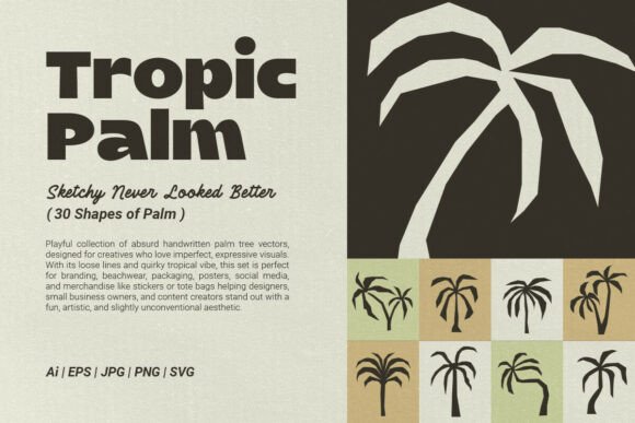 Download Tropic Palm 30 Raw &amp; Organic Icons - Raw Collection