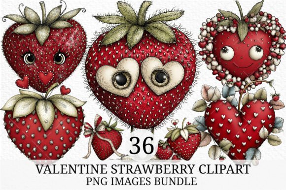 Download Valentine Strawberry Clipart - Raw Collection