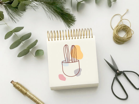 Download Line Drawing of Cactus Plant - Raw Collection