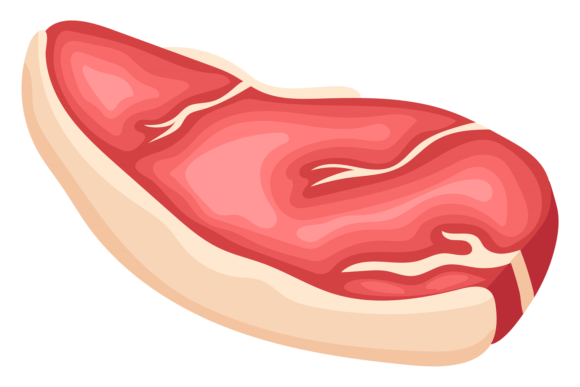 Download Sirloin Steak. Raw Uncooked Meat Cartoon - Raw Collection