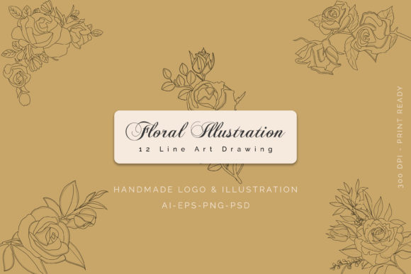 Download Hand Draw Floral Logo - Raw Collection