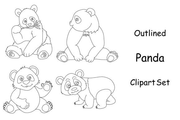 Download Hand-drawn Panda Clipart Doodles - Raw Collection