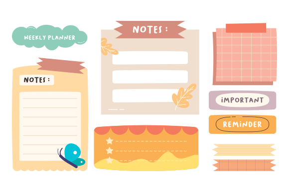 Download Cute Hand-Drawn Bullet Journal Element - Raw Collection
