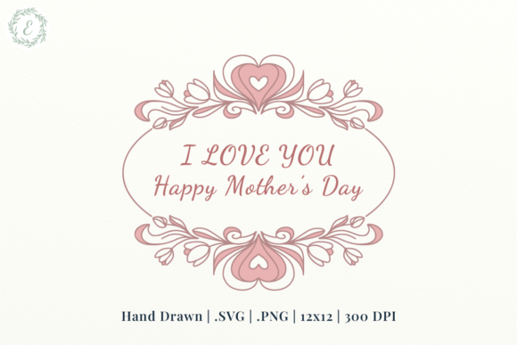 Download Happy Mother's Day Svg Frame, Hand-drawn - Raw Collection