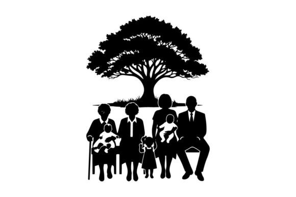 Download Family Picnic Under Tree Flat Design Vec - Family picnic Collection
