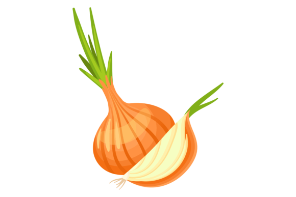 Download Raw Onion Icon. Cartoon Whole Bulb and C - Raw Collection