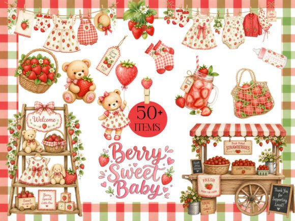 Download Strawberry Sweet Harvest Baby Collection - Raw Collection